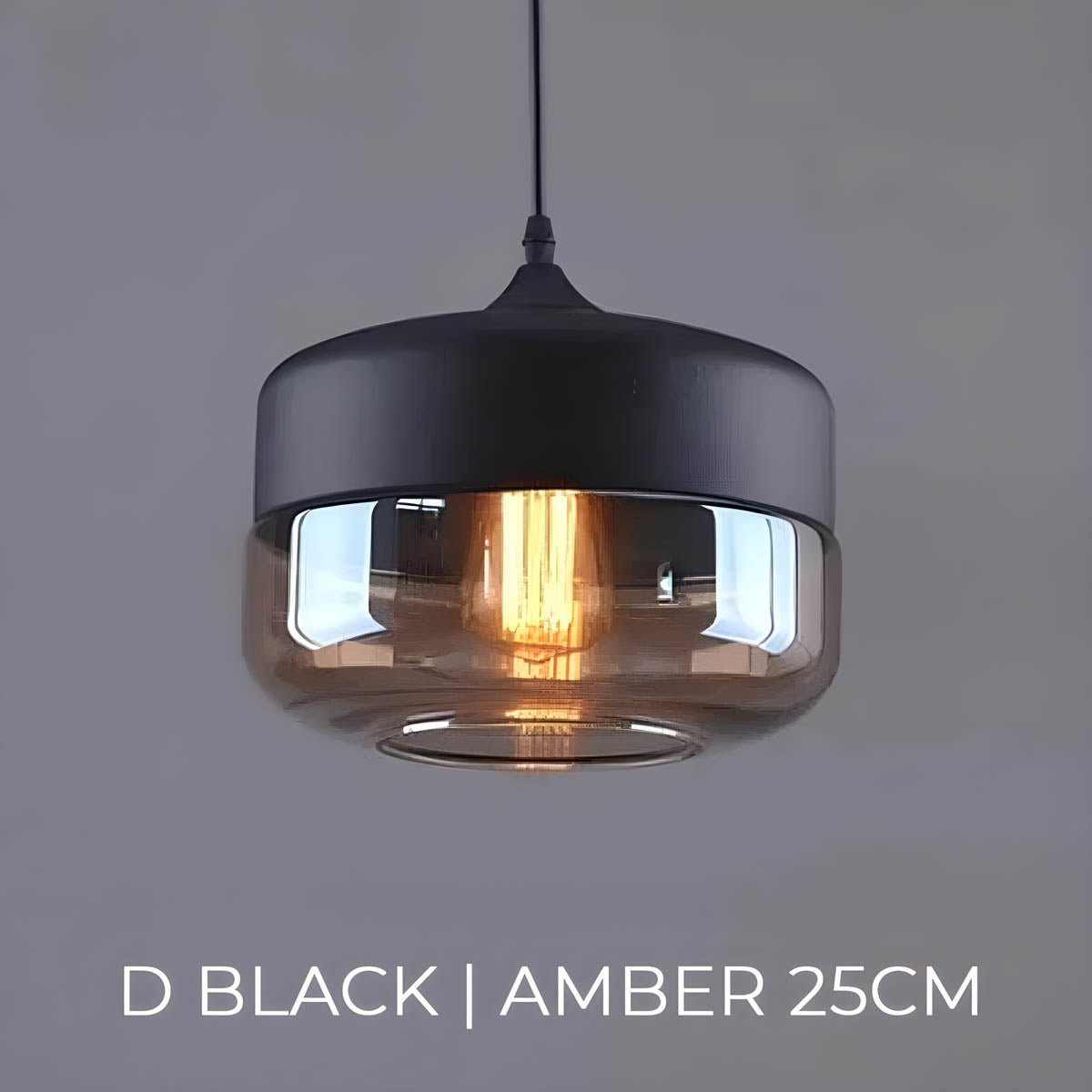 Kaleidos | Moderne Glazen Hanglamp Zwart (4 Varianten)