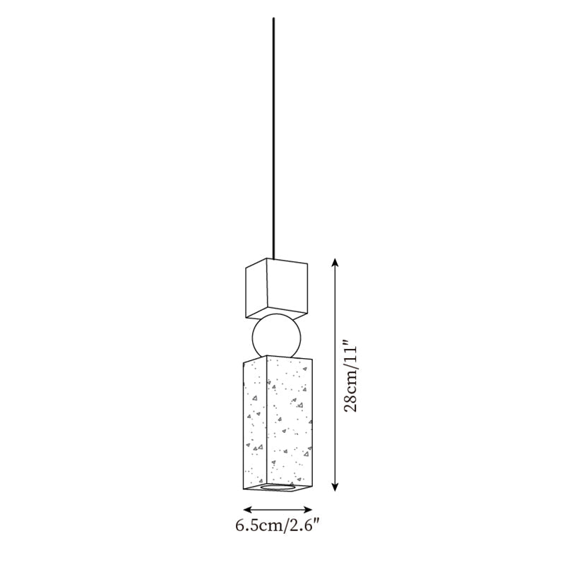 Pietrosa | Travertijn Hanglamp met Houtaccent