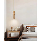 Pietrosa | Travertijn Hanglamp met Houtaccent