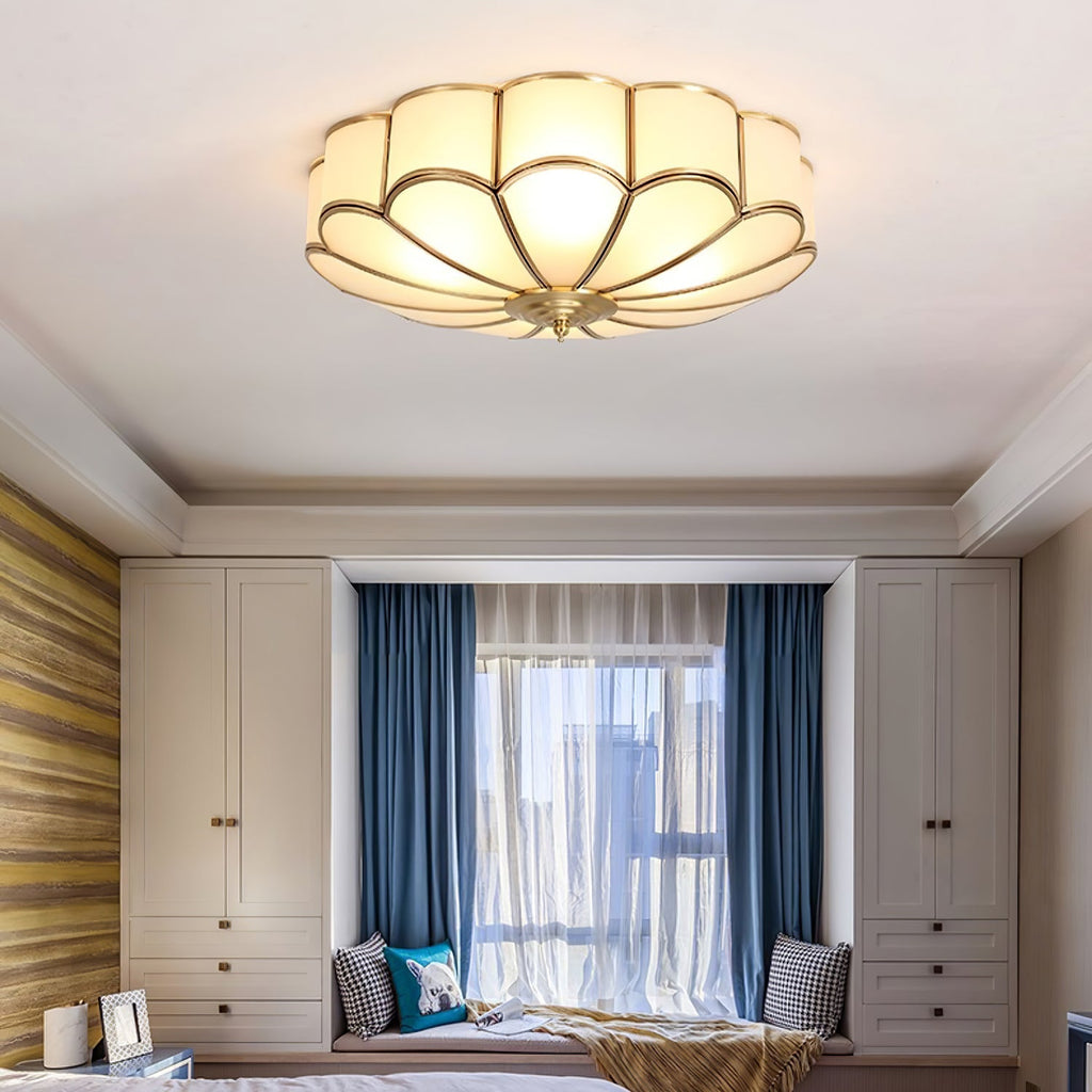 Messina | Klassieke Messing Plafondlamp