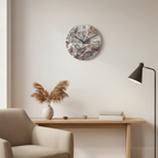 MarmoSereno | Moderne Wandklok in Marmerlook – Creatief & Tijdloos Design