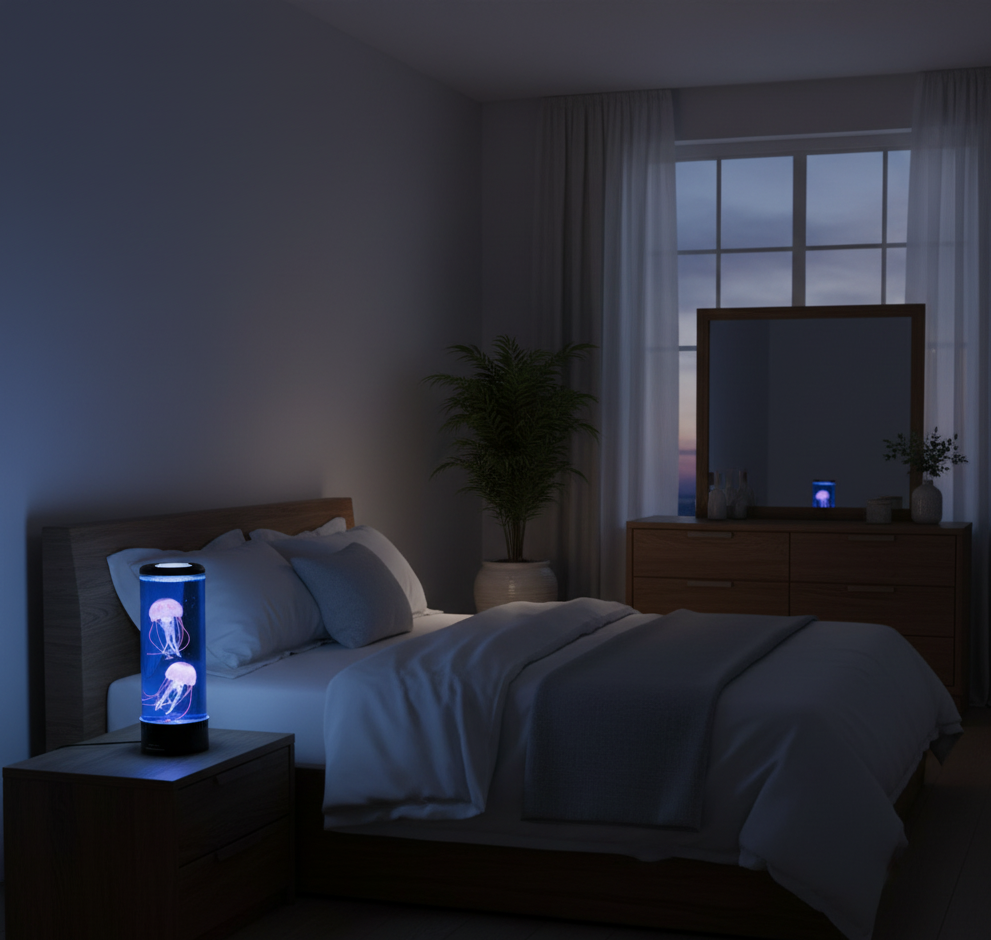 DeepGlow | LED Kwallenlamp – Realistisch Effect – Kleurwissel – Cilinder Design
