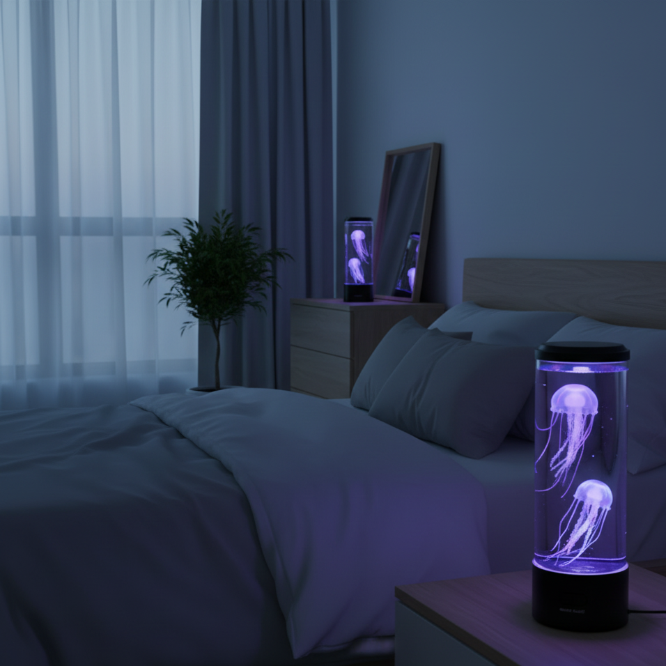 DeepGlow | LED Kwallenlamp – Realistisch Effect – Kleurwissel – Cilinder Design