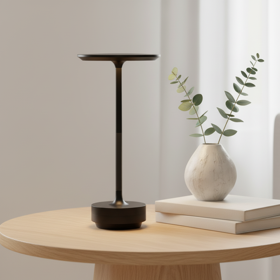 LuceSottile | Draadloze LED Tafellamp – Touch-Dimbaar – Modern Aluminium Design