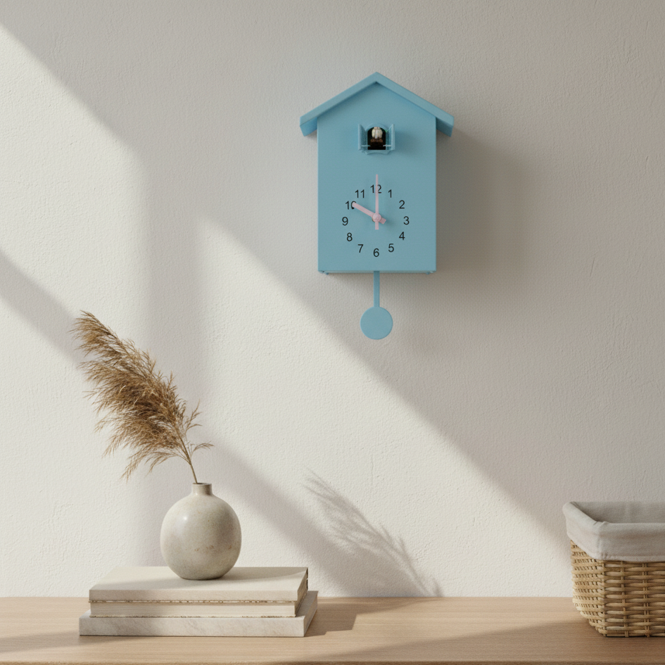 Tempo-Uccello | Moderne Koekoeksklok – Minimalistisch Design – Authentiek Geluid