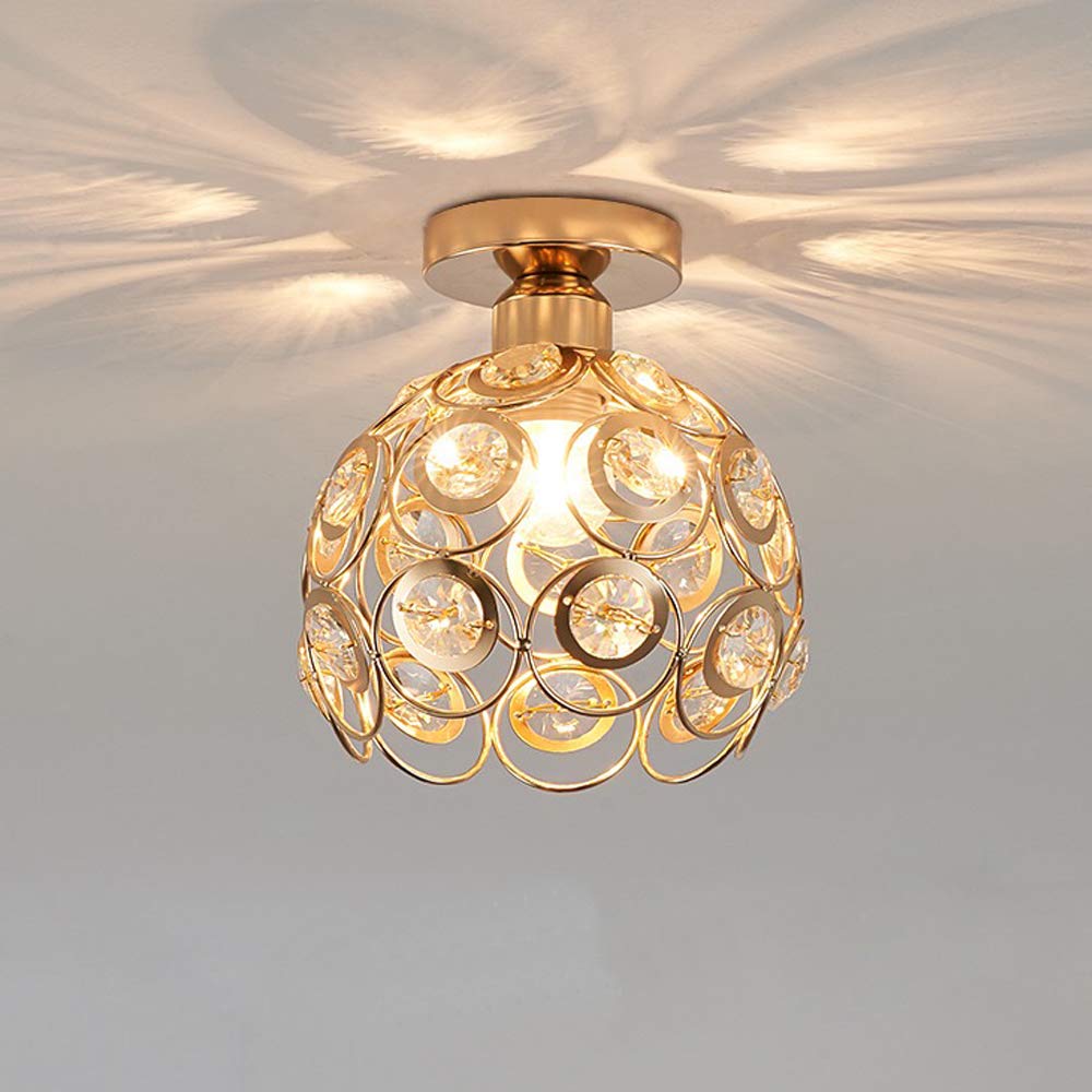 Bijou | Compacte Plafondlamp met Kristallen – Sfeervol Lichtpatroon