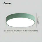 Platte LED Plafondlamp – Kleurrijk Design – Rond | Pastello