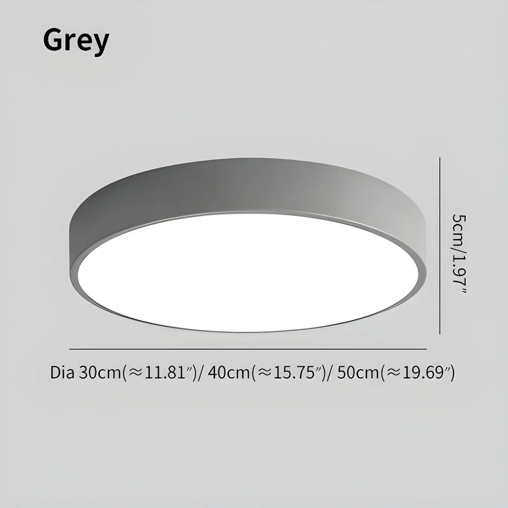 Platte LED Plafondlamp – Kleurrijk Design – Rond | Pastello
