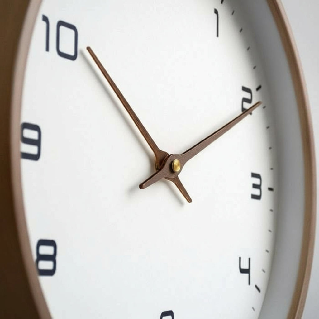 Moderne Wandklok Hout – Geruisloos Uurwerk – Minimalistisch | Tempo Bosco
