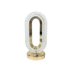 LuxHalo | Draadloze Kristallen Tafellamp – Oplaadbaar – Touch Dimbaar – Goud
