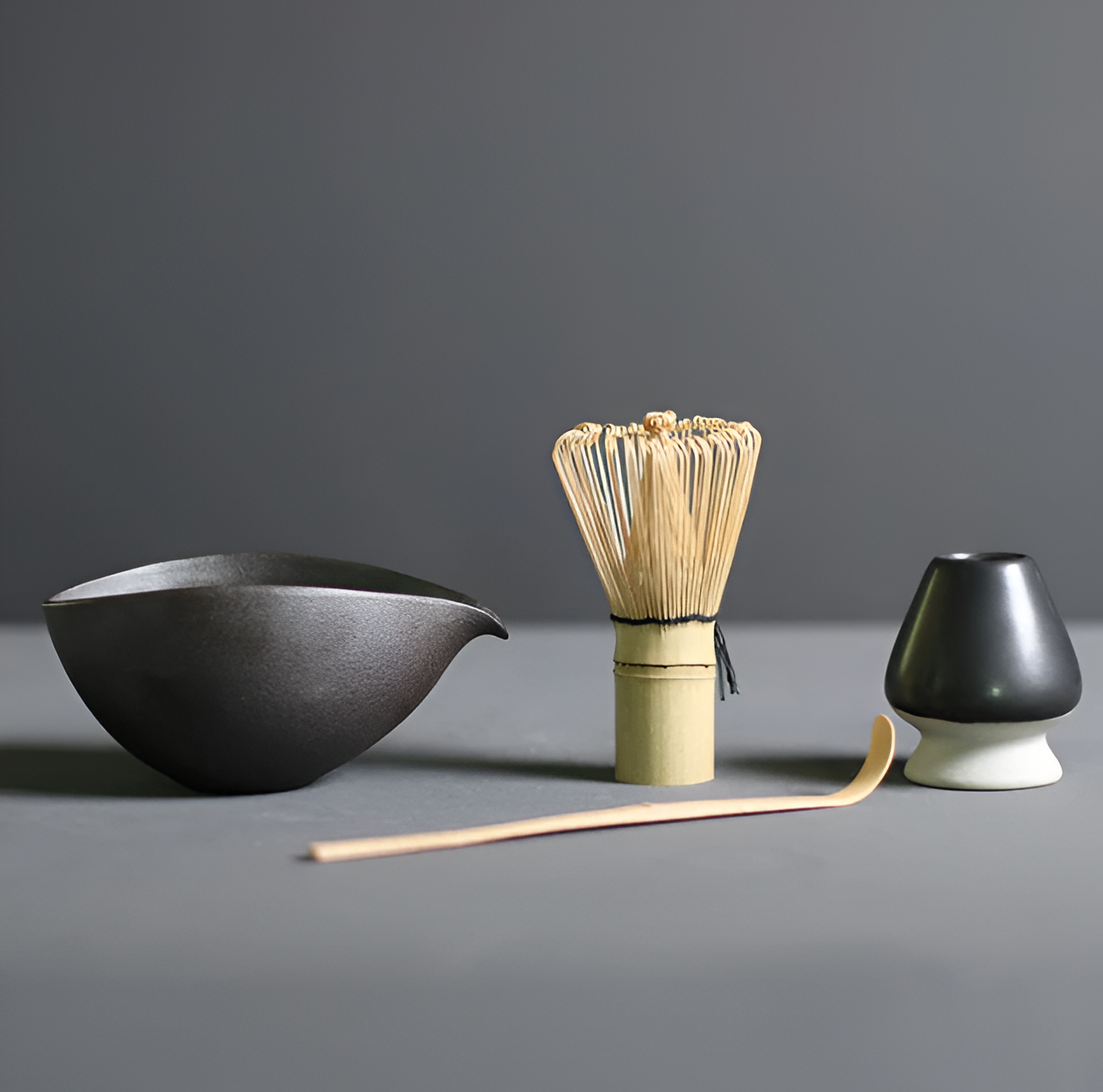Mizu-Koto | Premium 4-delige Matcha Set – Handgemaakt Keramiek & Bamboe – Japans Design