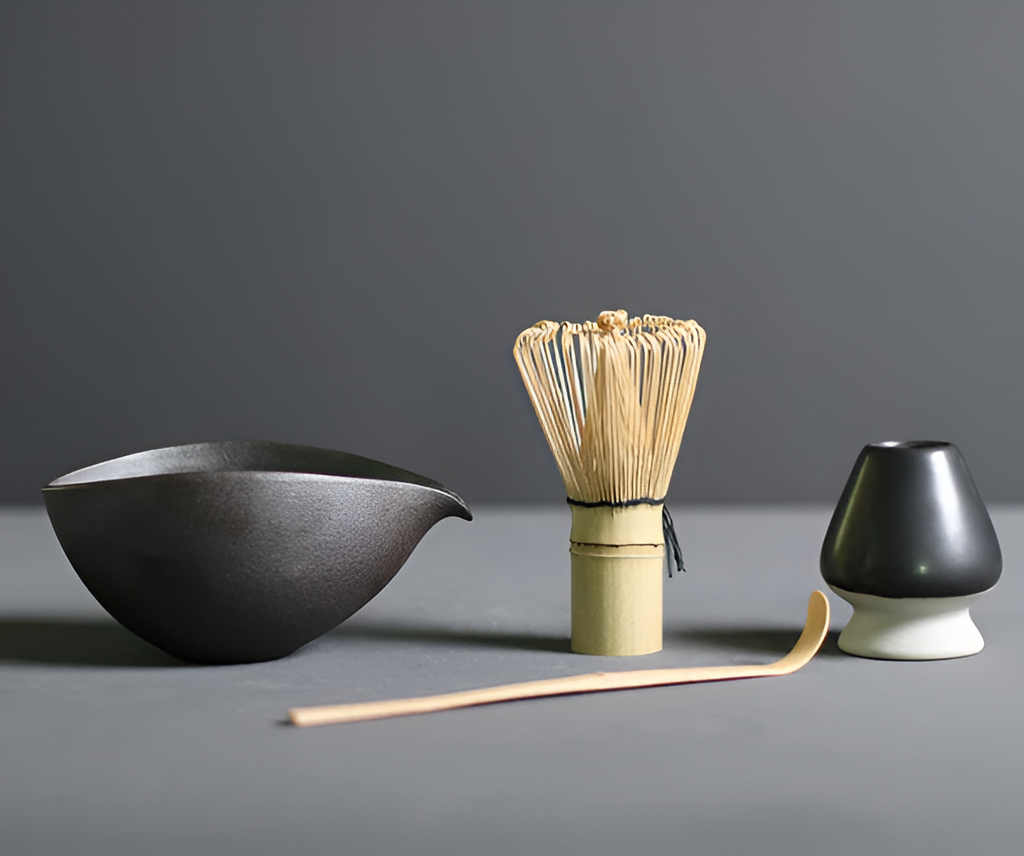 Mizu-Koto | Premium 4-delige Matcha Set – Handgemaakt Keramiek & Bamboe – Japans Design