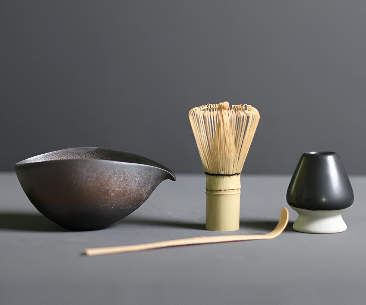 Mizu-Koto | Premium 4-delige Matcha Set – Handgemaakt Keramiek & Bamboe – Japans Design