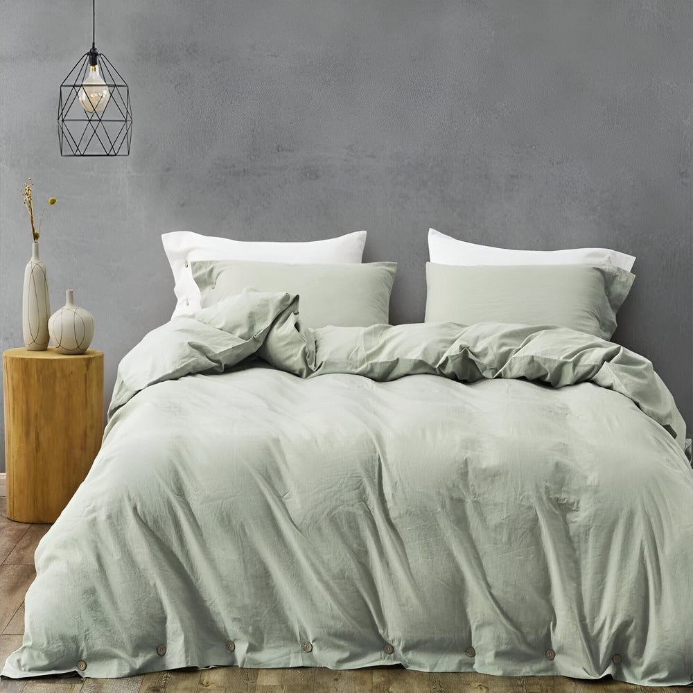 SoffioPuro | Luxe Ademende Beddengoedset – Inclusief 2 Kussenslopen – Zacht Katoen – Scandinavisch Design