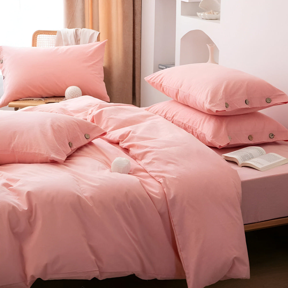 SoffioPuro | Luxe Ademende Beddengoedset – Inclusief 2 Kussenslopen – Zacht Katoen – Scandinavisch Design