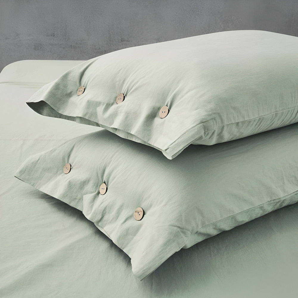 SoffioPuro | Luxe Ademende Beddengoedset – Inclusief 2 Kussenslopen – Zacht Katoen – Scandinavisch Design