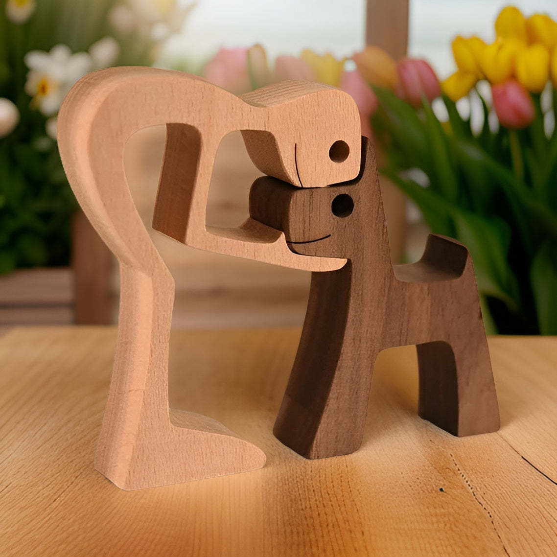 Houten Sculptuur – Symbool van Vriendschap | Vanskap