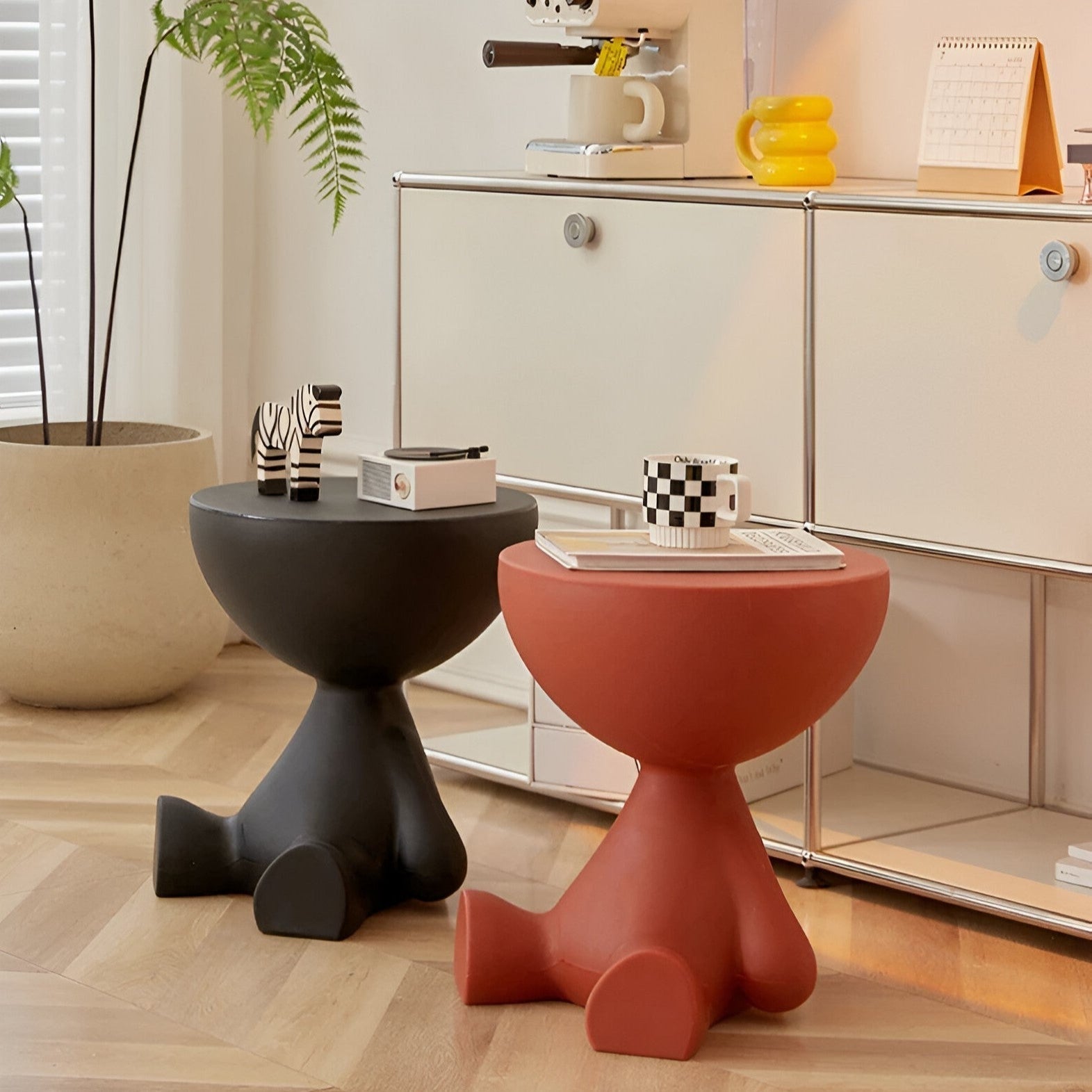 Ronde Salontafel – Sculpturaal Design – Compact & Duurzaam | Clessidra