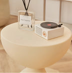 Ronde Salontafel – Sculpturaal Design – Compact & Duurzaam | Clessidra