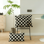 Scacco | Moderne Kussenhoes met Schaakbord Design – Zachte Stof • (x1/x2/x4/x6)