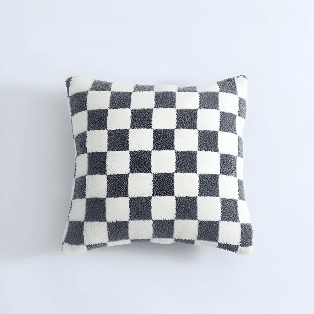 Scacco | Moderne Kussenhoes met Schaakbord Design – Zachte Stof • (x1/x2/x4/x6)