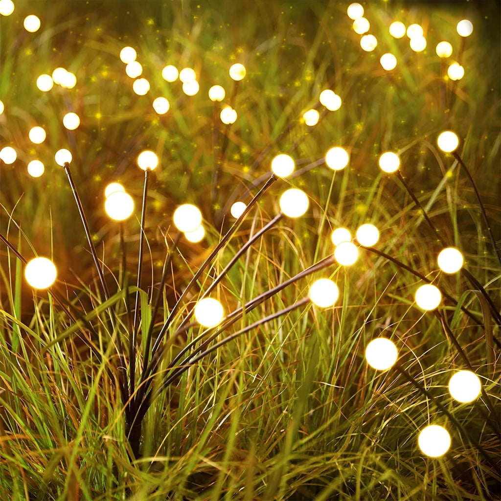 SwiftGlow | Solar Tuinverlichting – Vuurvliegeffect – Warmwit LED (IP65)