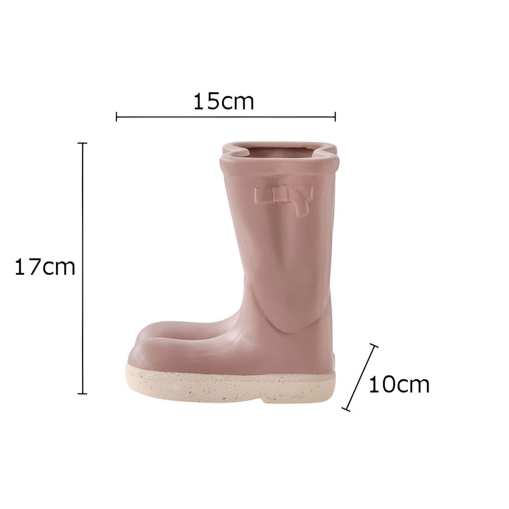 Stivale-Vaso | Artistieke Keramieken Vaas – Uniek Laarsontwerp – 17 cm