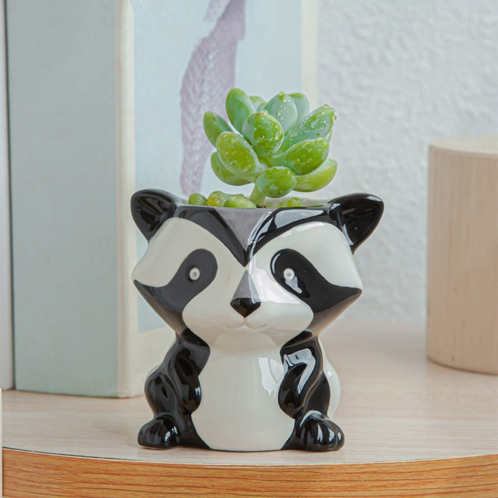 FaunaMini | Creatieve Dieren Bloempotjes – 5 Unieke Varianten – Voor Vetplanten & Cactussen