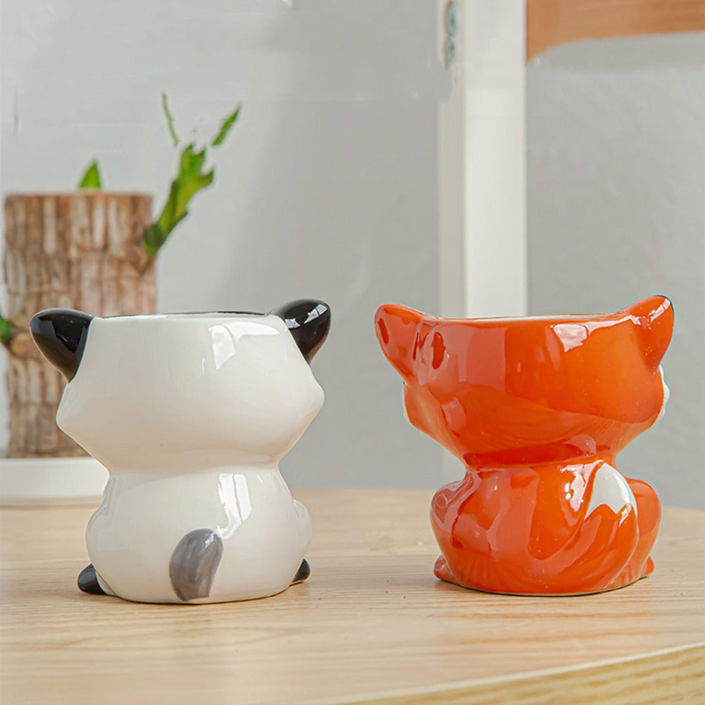 FaunaMini | Creatieve Dieren Bloempotjes – 5 Unieke Varianten – Voor Vetplanten & Cactussen