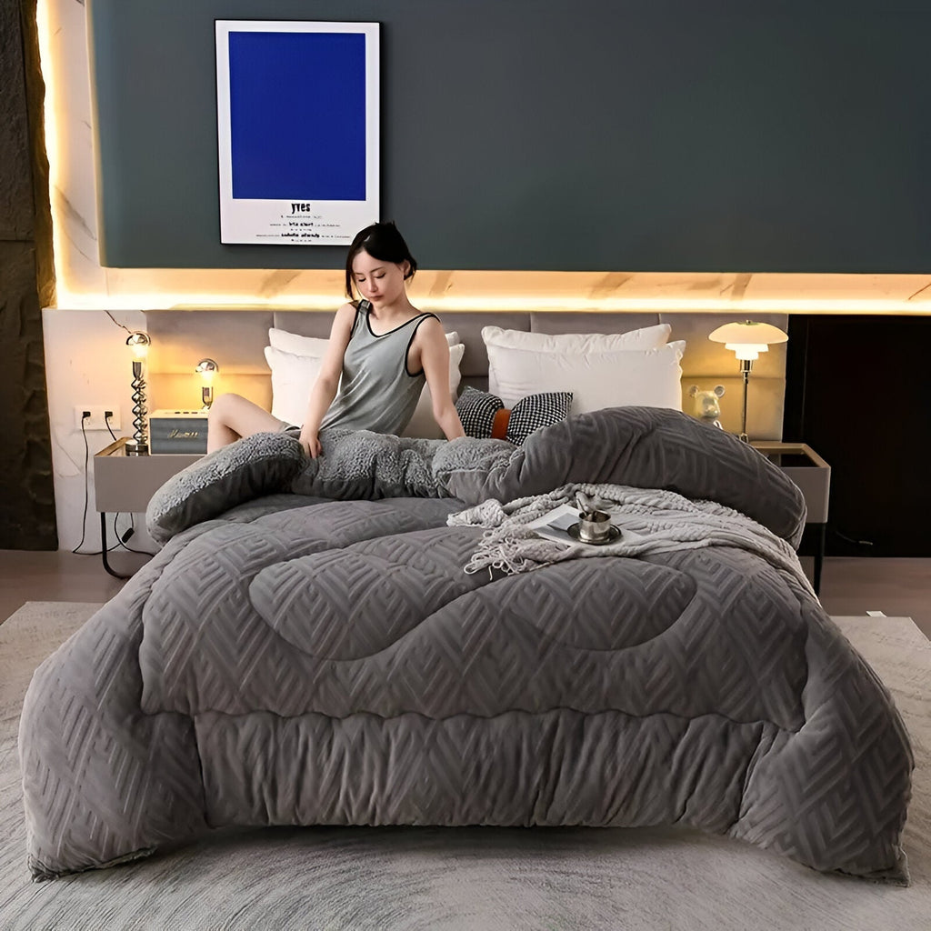 NuvolaLuxe | Vierseizoenen Dekbed – Pluche Textuur – Ademend & Warm – Hotelwaardig Comfort