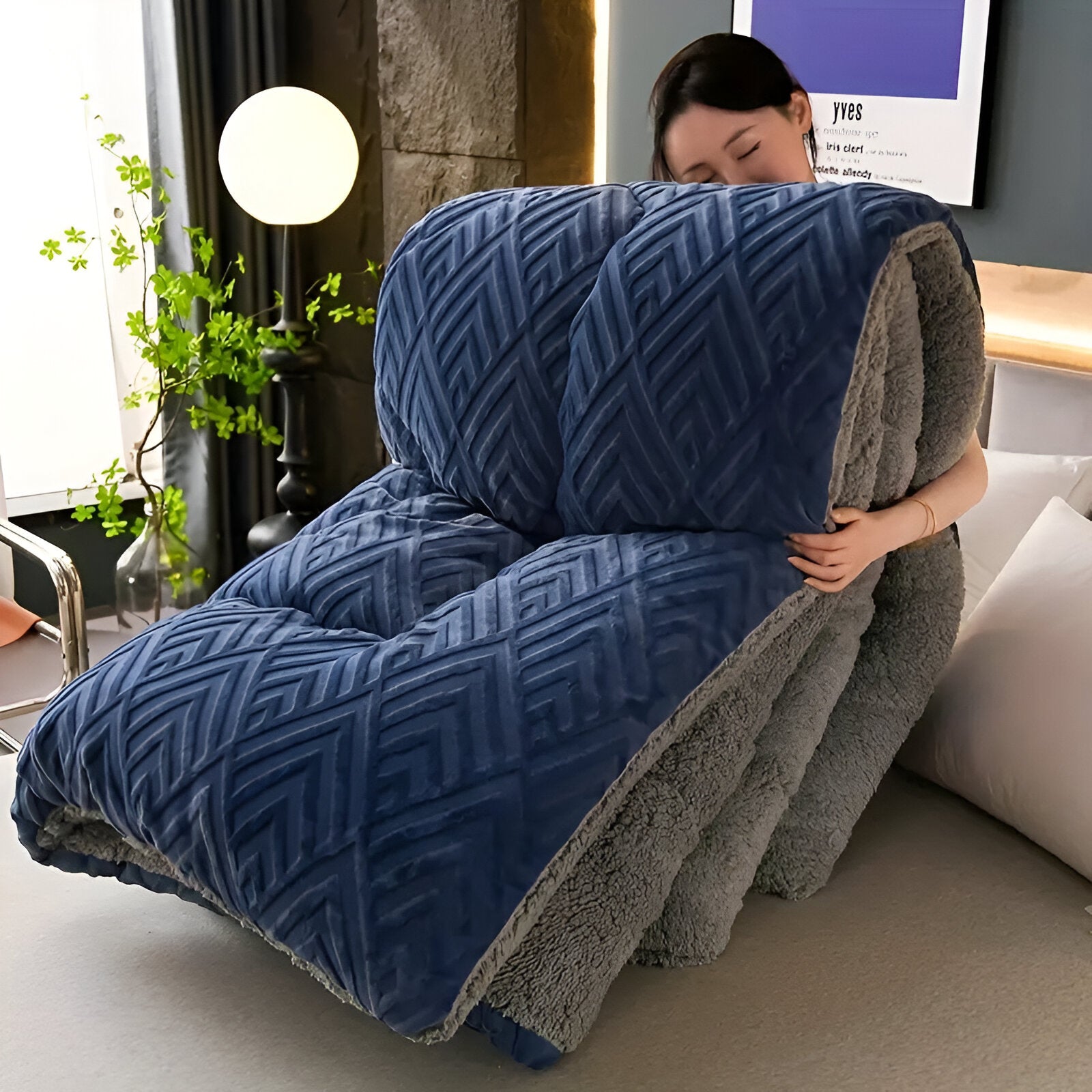NuvolaLuxe | Vierseizoenen Dekbed – Pluche Textuur – Ademend & Warm – Hotelwaardig Comfort
