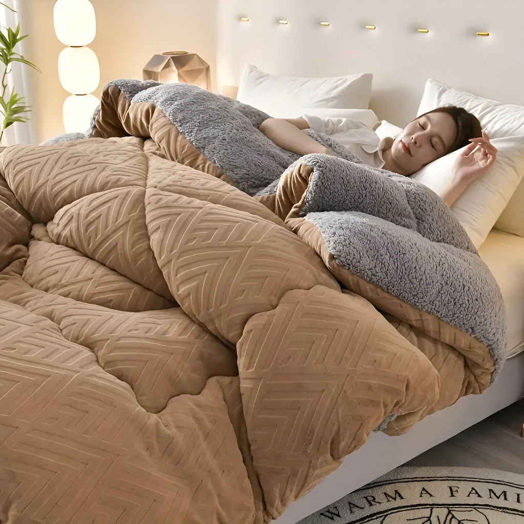 NuvolaLuxe | Vierseizoenen Dekbed – Pluche Textuur – Ademend & Warm – Hotelwaardig Comfort