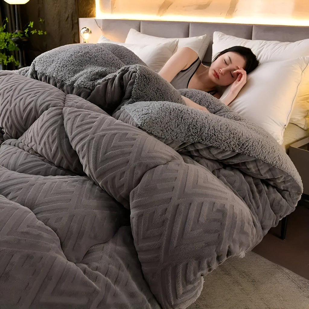 NuvolaLuxe | Vierseizoenen Dekbed – Pluche Textuur – Ademend & Warm – Hotelwaardig Comfort