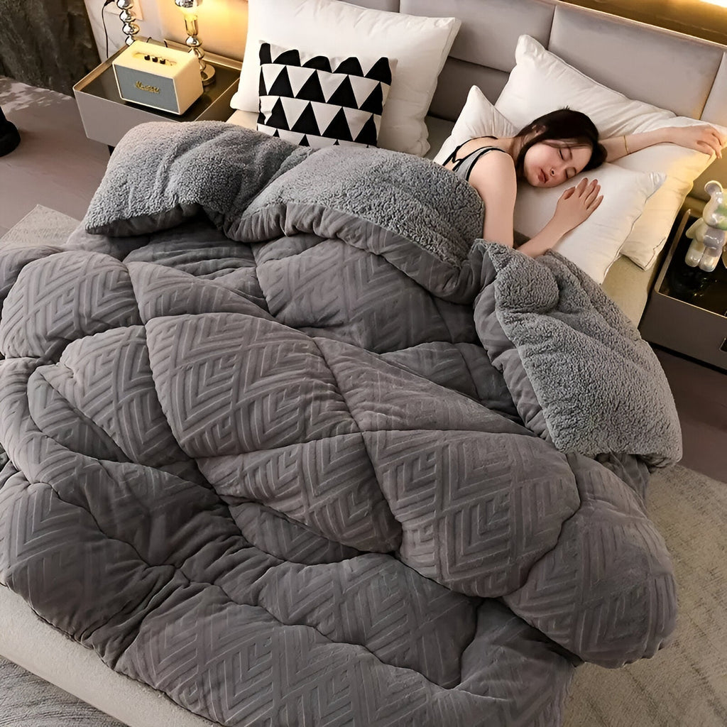 NuvolaLuxe | Vierseizoenen Dekbed – Pluche Textuur – Ademend & Warm – Hotelwaardig Comfort