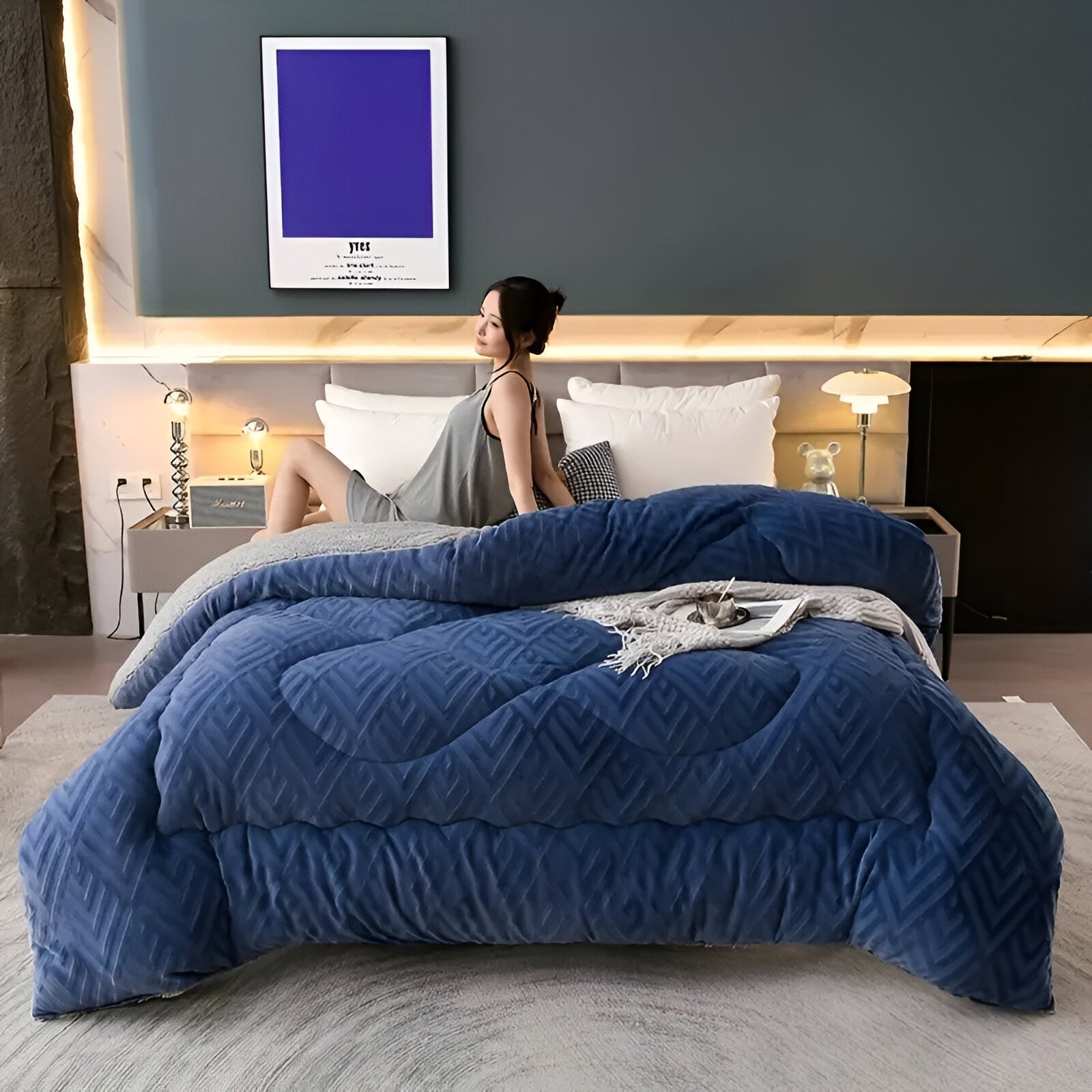 NuvolaLuxe | Vierseizoenen Dekbed – Pluche Textuur – Ademend & Warm – Hotelwaardig Comfort