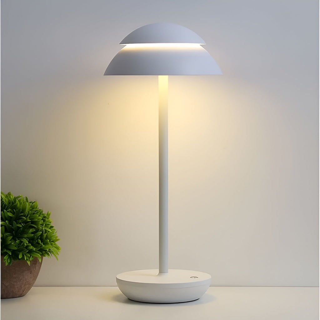 Sottile Classico | Draadloze LED-Tafellamp – Minimalistisch Design – Retro Kap – Oplaadbaar
