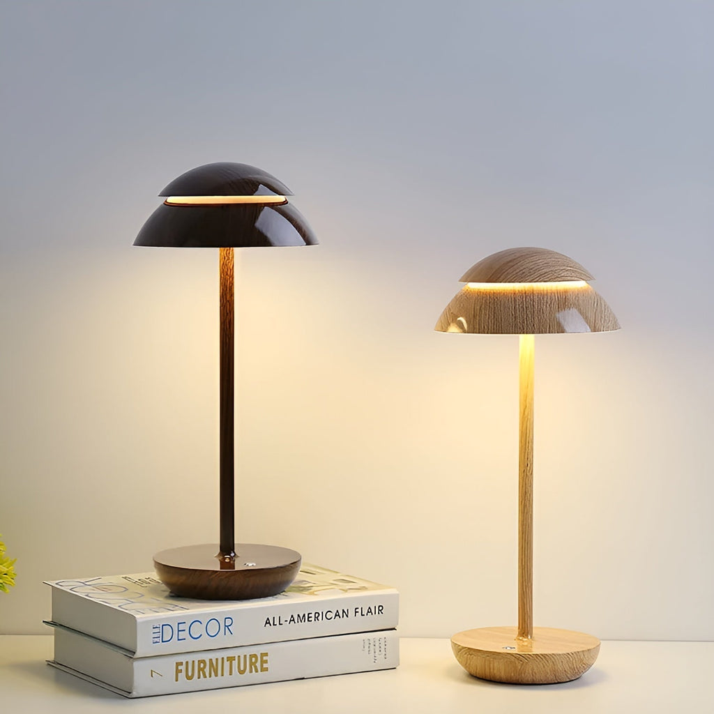 Sottile Classico | Draadloze LED-Tafellamp – Minimalistisch Design – Retro Kap – Oplaadbaar