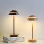 Sottile Classico | Draadloze LED-Tafellamp – Minimalistisch Design – Retro Kap – Oplaadbaar