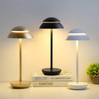 Sottile Classico | Draadloze LED-Tafellamp – Minimalistisch Design – Retro Kap – Oplaadbaar