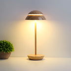 Sottile Classico | Draadloze LED-Tafellamp – Minimalistisch Design – Retro Kap – Oplaadbaar