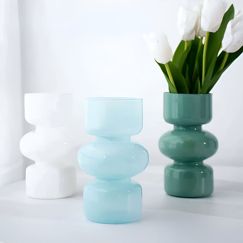Ljus-Våg | Scandinavische Glazen Vaas – Minimalistisch Design