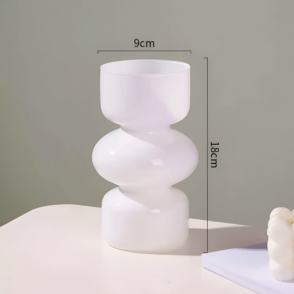 Ljus-Våg | Scandinavische Glazen Vaas – Minimalistisch Design