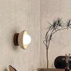 Sura | Plafondlamp van Travertin & Hout – Japandi Design