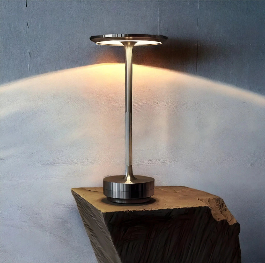 LuceSottile | Draadloze LED Tafellamp – Touch-Dimbaar – Modern Aluminium Design