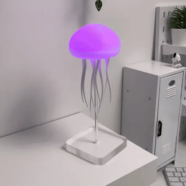 AquaZen | LED Kwallenlamp – Kleurwisselend – Bewegingseffect – Oplaadbaar & USB-C