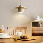 Sublima | Travertijn Hanglamp met Houten Details — Modern Design