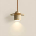 Sublima | Travertijn Hanglamp met Houten Details — Modern Design