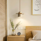 Sublima | Travertijn Hanglamp met Houten Details — Modern Design