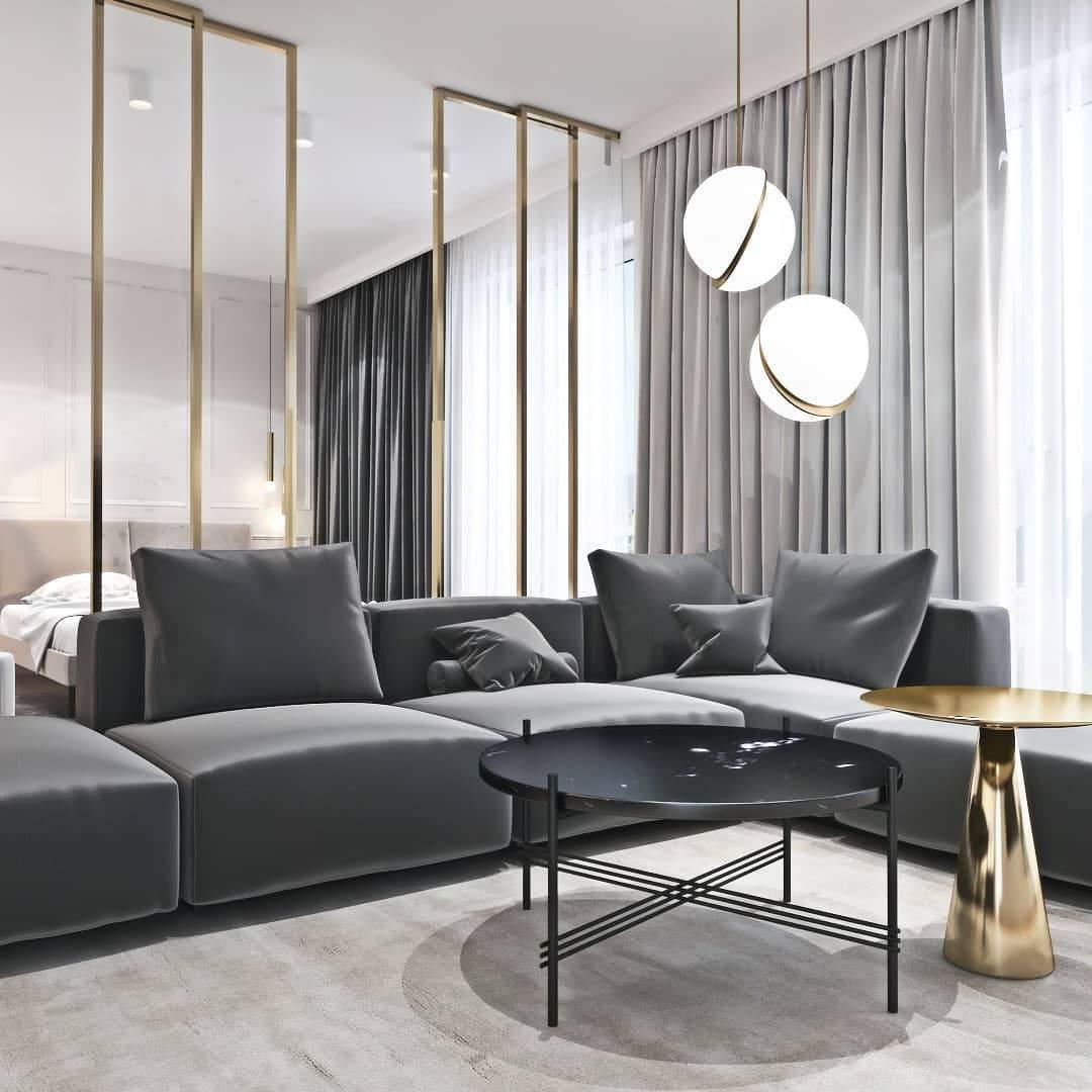 Liona | Moderne Bolvormige Hanglamp – Verfijnd Acryl met Messing Accenten & Verstelbare Kabel