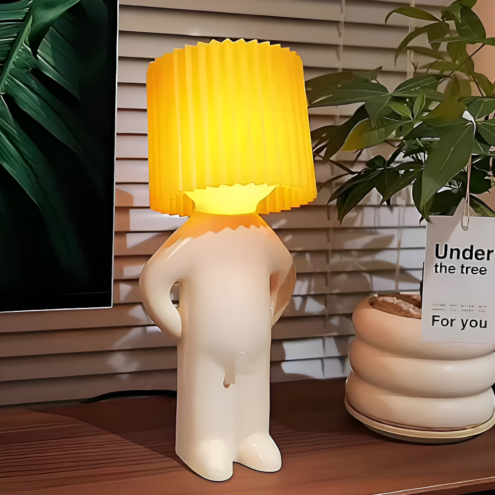 LykkeFigur | Design Tafellamp met Figuursilhouet – Warm LED – Speels & Decoratief